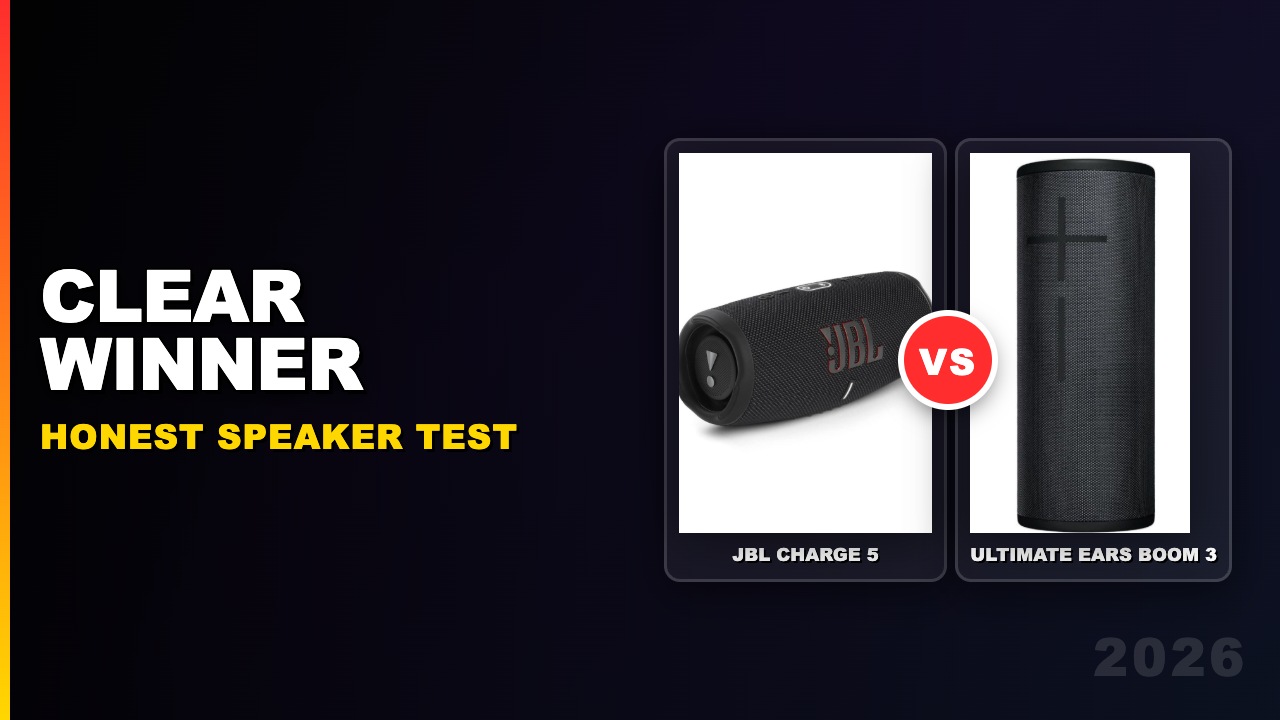 JBL Charge 5 vs Ultimate Ears Boom 3: Which Is Worth It in 2026?