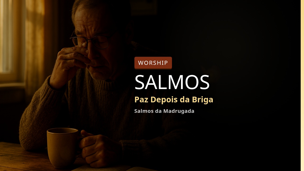 Paz Depois da Briga Que Acalma a Alma e Quebra Correntes | Salmos